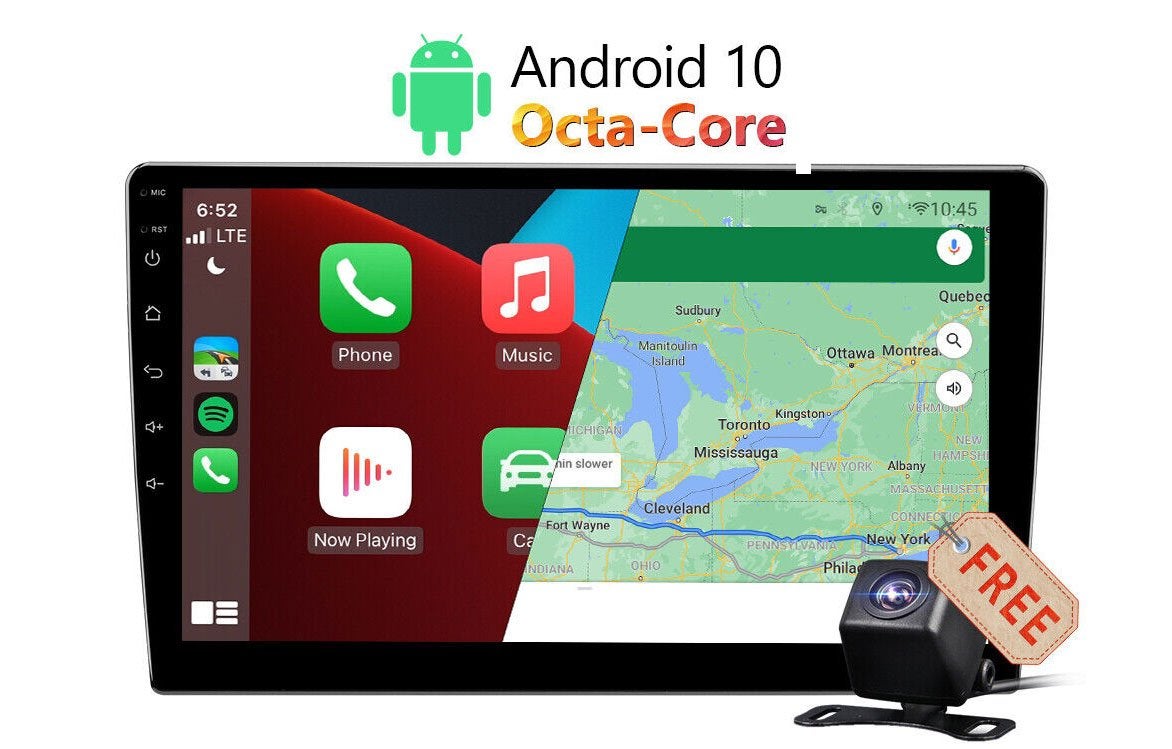 37% OFF! - Android/CarPlay 10.1" Car Monitor/Dash Cam/OBD2