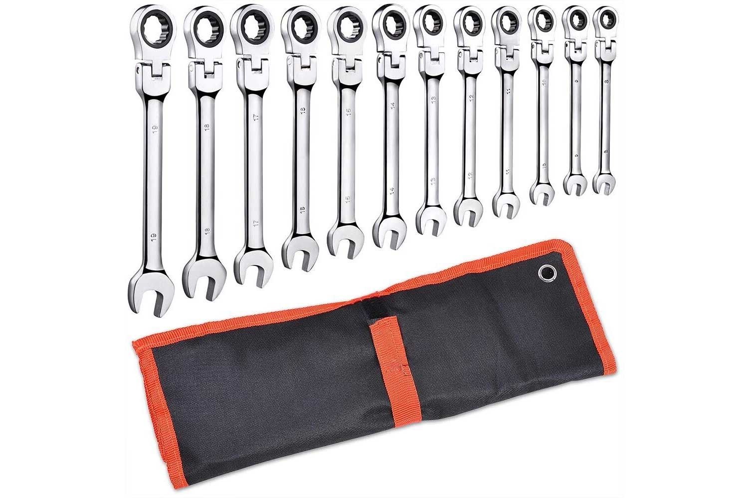 57% OFF! - 12pc Flexible Head Ratcheting Wrench Set