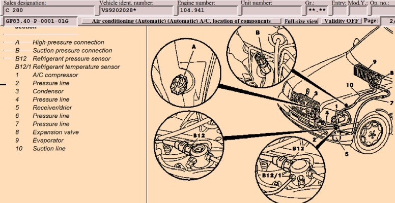 A/C diagnosis - Mercedes-Benz Forum 2005 c230 headlight circuit diagram 