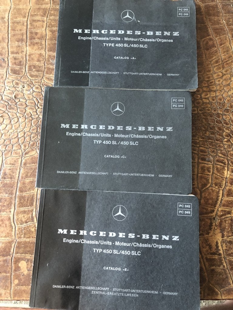 Parts catalogues- physical books | Mercedes-Benz Forum