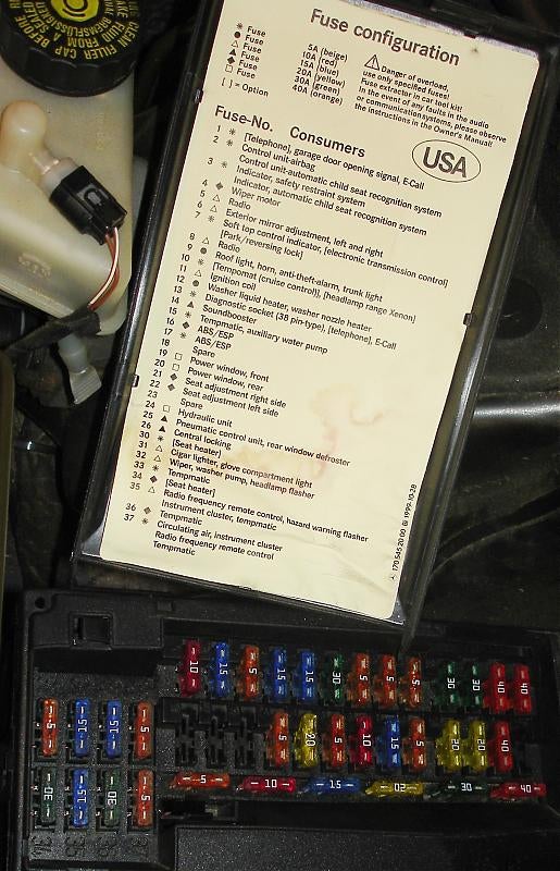 2007 Ml320 Fuse Chart